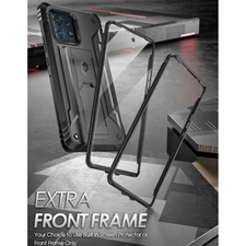 For Moto Edge Plus 5G 2023 Case with Kickstand And Built-in-Screen Cover Black