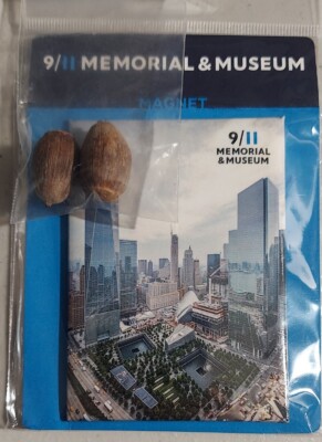 9/11 Memorial And Museum - 2 Magnets New In Plastic, Acorns From Site