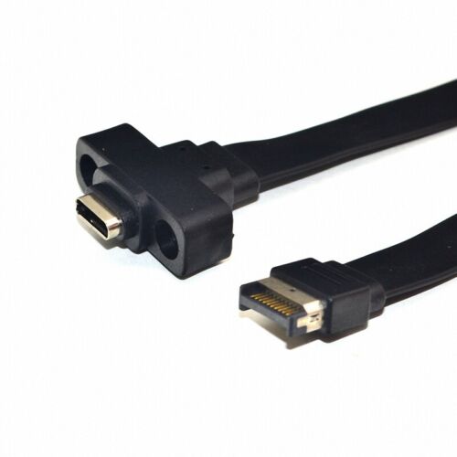 USB 3.1 Frontplatte Typ E Stecker auf USB-C Typ C Erweiterungskabel Compute E1F3 - Imagen 1 de 10