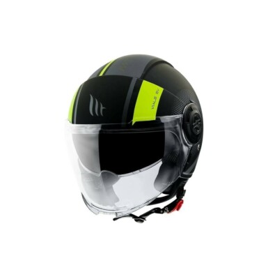 Motorradhelm Jet MT Helmets Viale Sv Phantom C3 Doppelvisier Roller schwarz gelb