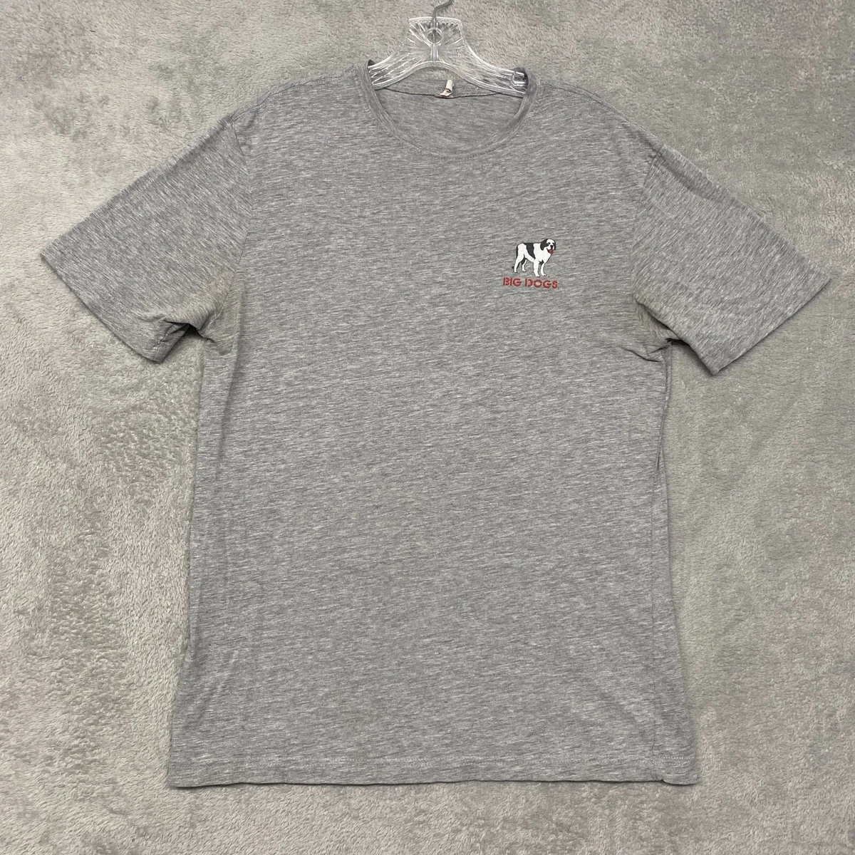 Big Dog Shirt Mens Medium Gray Gas Company Blame the Dog Tee