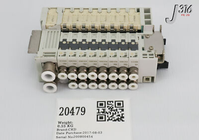 20479 CKD 8-SLOTS VALVE MANIFOLD ASSY W/ 8X VALVES N4E0-ER | eBay UK