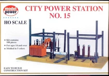 MODEL POWER #416 - HO Scale CITY POWER SUB-STATION  - New in the Box
