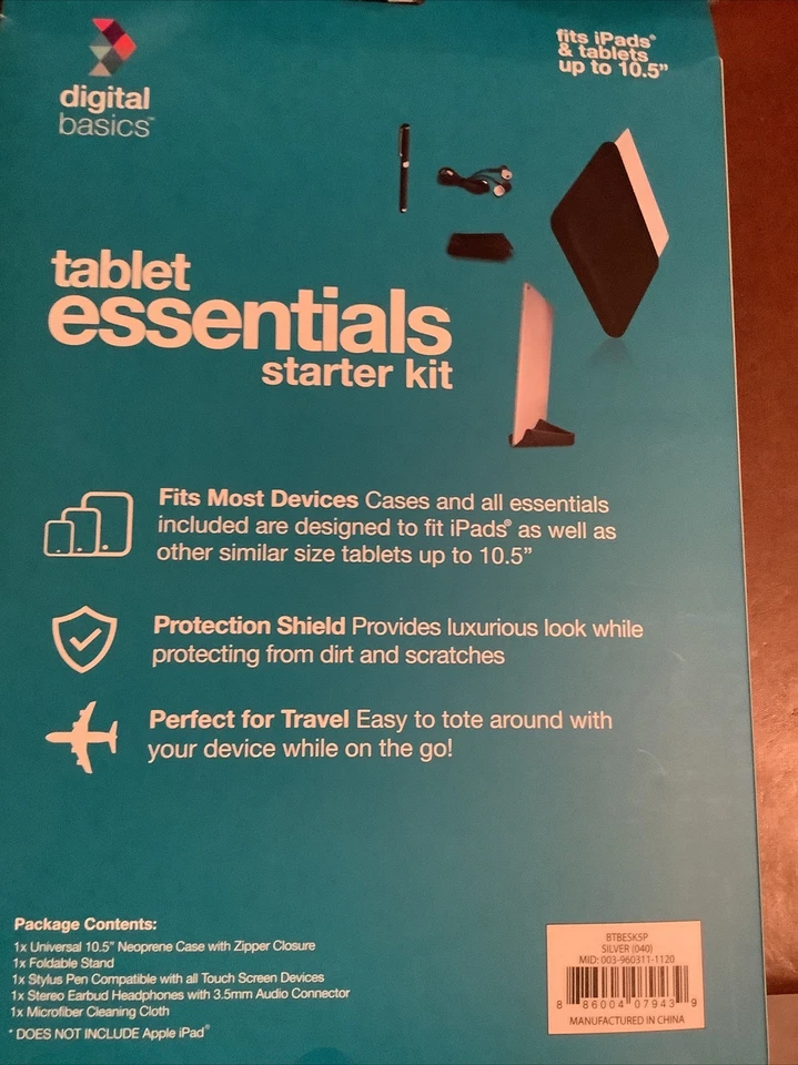 Digital Basics Tablet Essentials Starter Kit for 10.5" Tablets/iPad NEW - Image 3 of 4