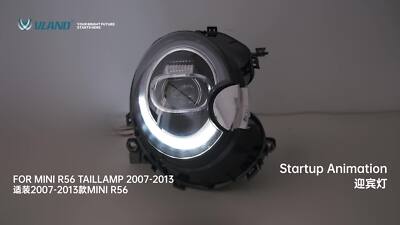 For 2007-13 Mini Cooper S R56 R57 R58 R59 LED Headlights +BLACK