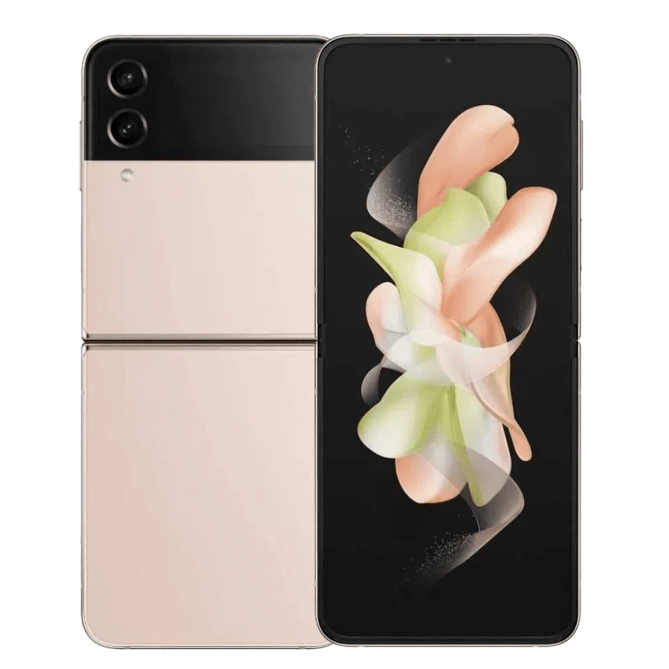 SAMSUNG Galaxy Z Flip4 5G 128GB SM-F721U1 Oro Rosa DESBLOQUEADO DE FÁBRICA Bueno Foto 2 de 2