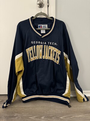 Vintage 90s Georgia Tech Yellow Jackets Pullover Windbreaker