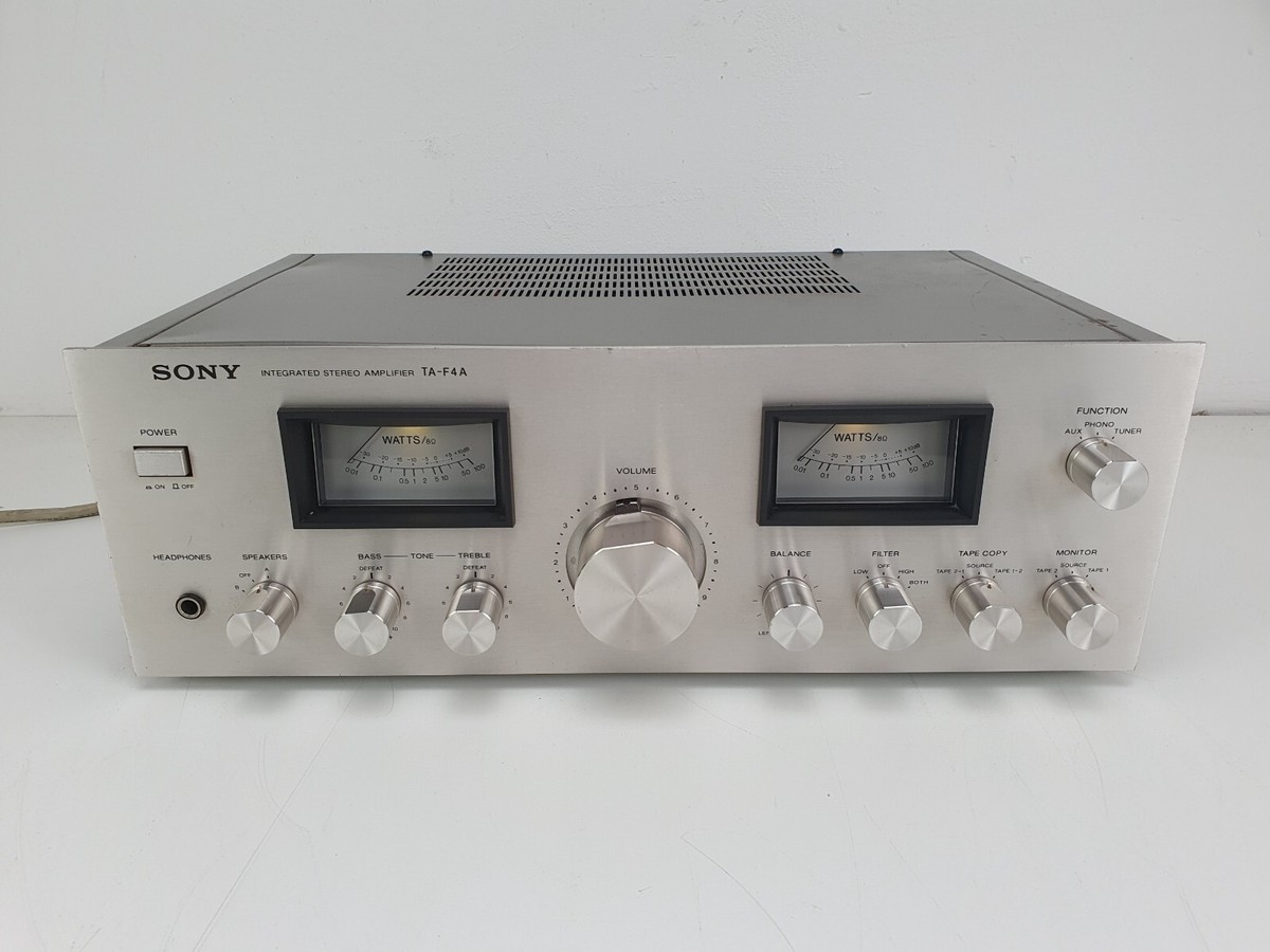 Sony TA-F4A Stereo integrated amplifier - Serviced/Recapped | eBay