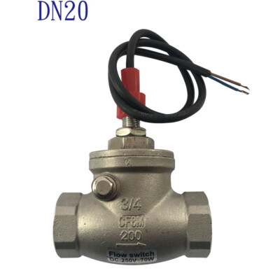 #ad Piston WaterFlow Sensor Switch Flowmeter DC250V 70W DN20 3 4quot;BSP 1 60L MinSUS304 $37.19