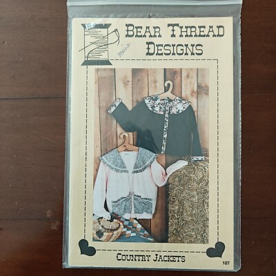 Bear Thread Designs Country Jacket Pattern 107 - Floral Embellishment Jacket  