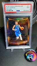 LUKA DONCIC 2018 PANINI CHRONICLES ORANGE #571 RC PSA 9 MINT /149 LOOKS PSA 10