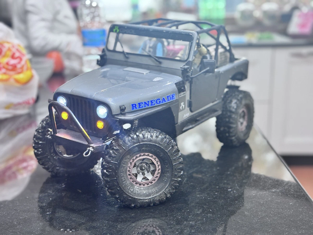 Paraurti Anteriore E Posteriore In Alluminio Nero Per Modellino RC Axial SCX10 1:10, AXspeed - 2