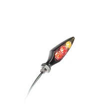 Kellermann Rhombus S LED Indicator With Rück-u Brake Light Sw Tinted Rear Left