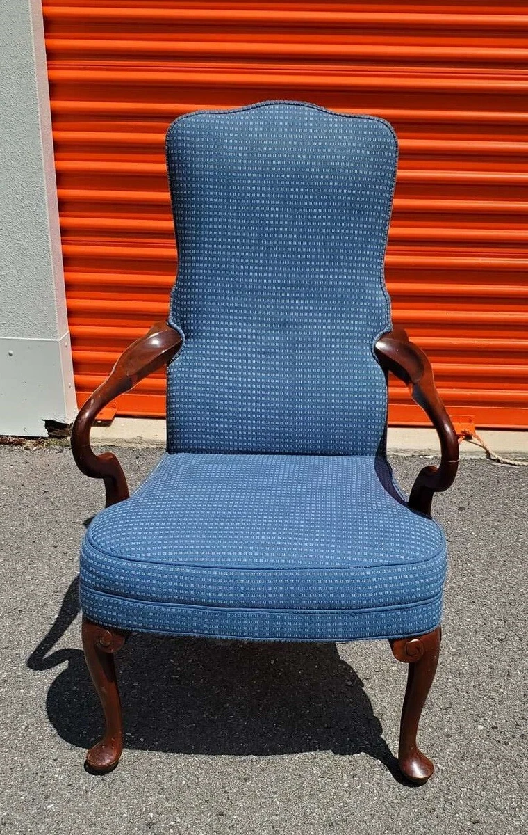 Vintage Harden Furniture Inc. Blue Dining Arm Chest Patio Chair