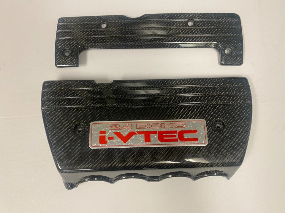 Carbon Fiber Intake Manifold & Spark plug Cover for 2008-2012 Honda Accord 2.4L - Image 3 of 4