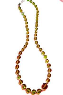 Color Change Turkish Diaspore Sultanite Necklace 925K Silver