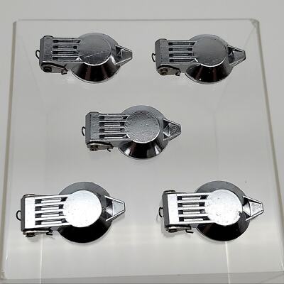 5x Ademco C157 Lock Cylinder Dust Covers Spring Latch Chrome 0.7''ID x 1.08''OD
