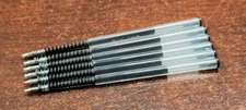 6 BLACK INK F refill for Zebra F-301 F301 Ball Point Pen Fine 0.7mm cartouche