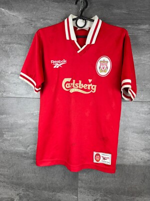 Liverpool 1996 - 1998 Home football shirt jersey reebok size Youth