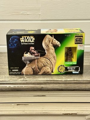 Star Wars 1997 Kenner Power of the Force Ronto & Jawa Action Figures Set