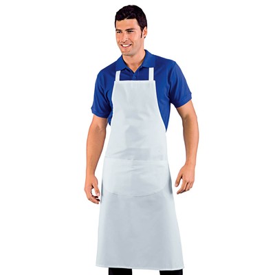 Grembiule Cuoco con Pettorina Big Bianco - Taglie Forti - Isacco