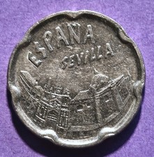 Coin 50 Ptas Pesetas 1990 Juan Carlos I Seville Spain