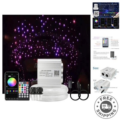 16W Dual Head Waterproof RGBW Twinkle Fiber Optic Lights - 750pcs & APP Control