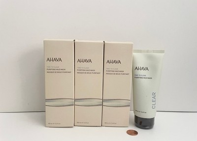 3 AHAVA Time to Clear Purifying Face Mud Mask 3.4 fl oz 100 mL