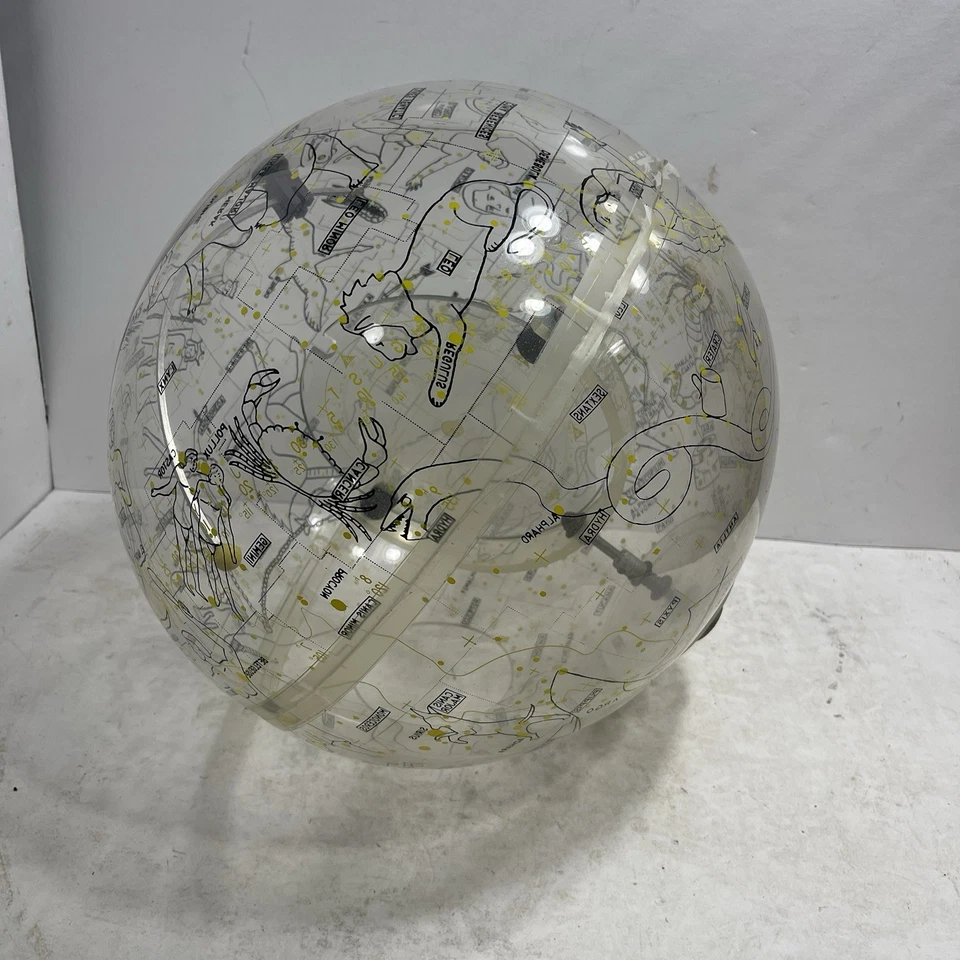Globo celeste y soporte vintage 1963 Robert Farquhar transparente 14" Foto 3 de 4