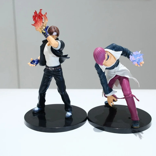 Modellino King of Fighters '98 18 cm Kyo Iori SNK gioco modello PVC giocattolo da collezione - Foto 19 di 26