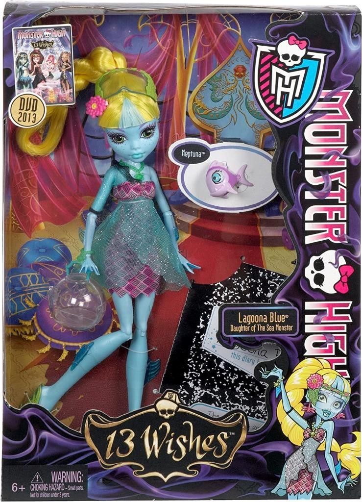 Monster High 13 Wishes Freshwater Lagoona Blue Doll~NIB~NRFB