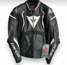 Mens Skeleton Motorbike Original Cowhide Leat...