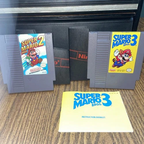 Super Mario Bros. 2 & Super Mario Bros. 3 (Nintendo NES) Authentic & Tested