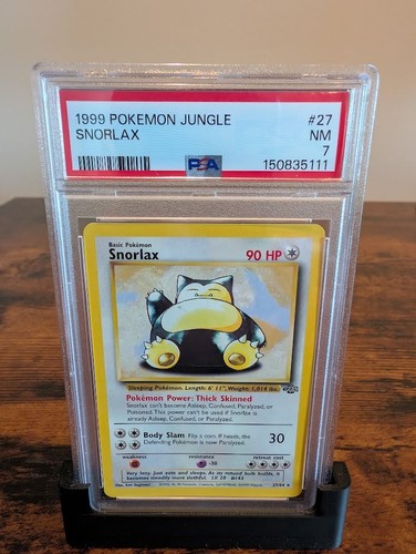 Snorlax (Unlimited) graded PSA 7 for sale on eBay