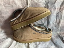 UGG Tasman  Chestnut  Suede Slippers with Sheepskin Lining Women  s Size 6