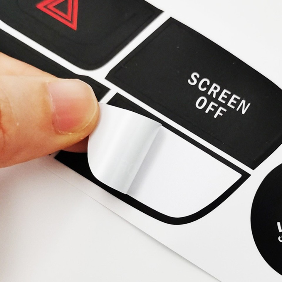Decals Control Panel Control Panel Overlay AC Button Decal Vinyl Material Reduced Light ...