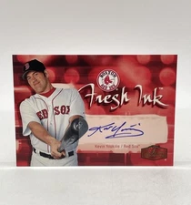 2006 Flair Showcase Fresh Ink Kevin Youkilis #FI-KY Auto Boston Red Sox
