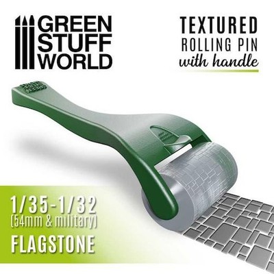 Green Stuff World Nudelholz mit Griff - Flagstone