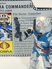 VINTAGE GI JOE ARAH COBRA COMMANDER 1987 COMPLETE WITH CARD HASBRO