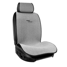 Sojoy IsoTowel Car Seat Cover for Front Seat,Breathable Fabric Black & White