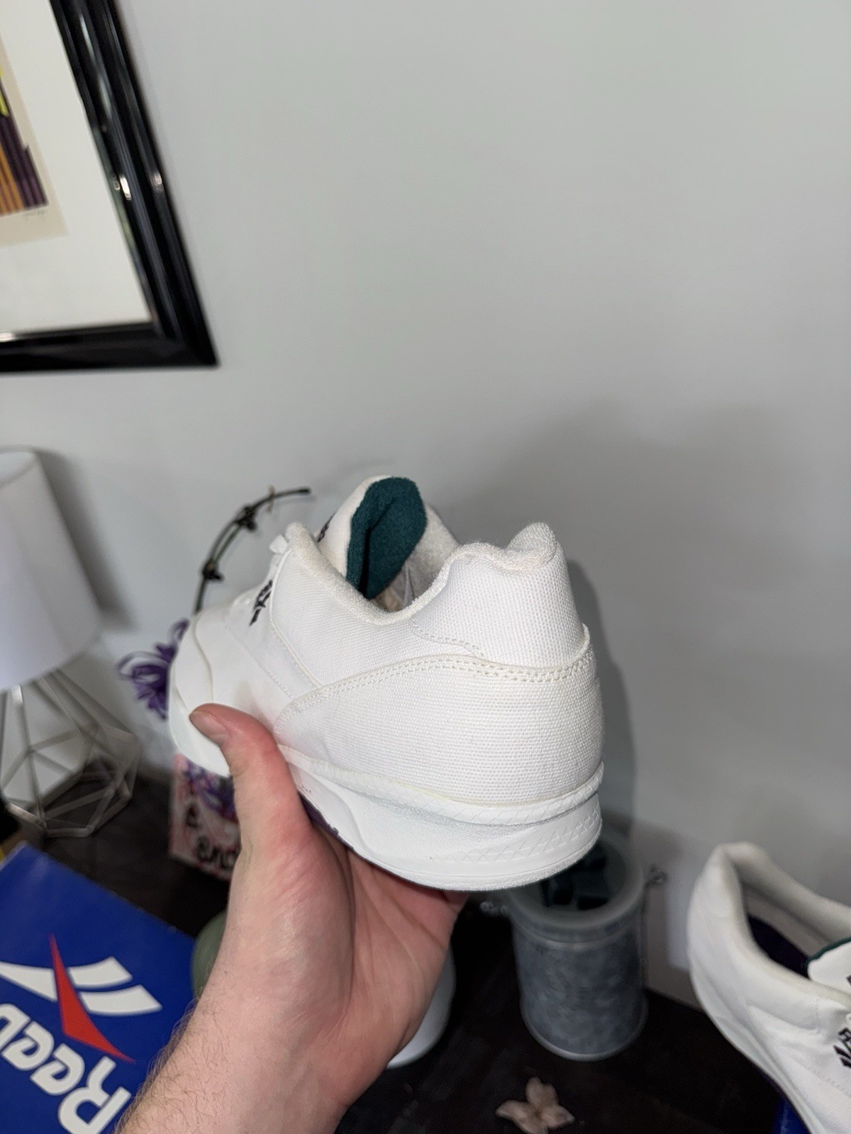 Size 11.5 - Reebok Tennis Trans Court Canvas Vintage 90s thumbnail 3