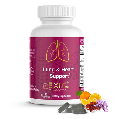EXIR Lung Health Support Supplement, Respiratory Function, 60 Capsules
