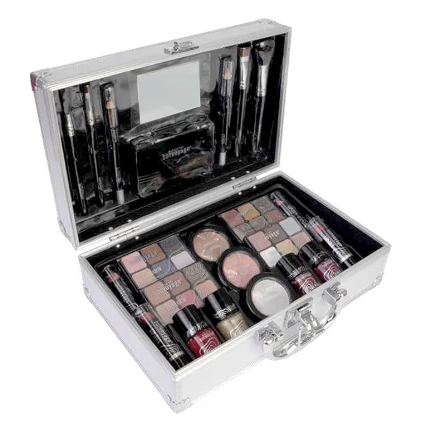 Bonvoyage, 43-Piece Complete Makeup Kit, Includes Lipsticks, Eyeshadows, Blush,
Opens in a new windo