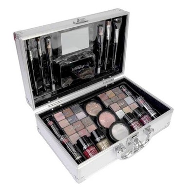 Bonvoyage, 43-teiliges komplettes Make-up-Set, enthält Lippenstifte, Lidschatten, Rouge, 