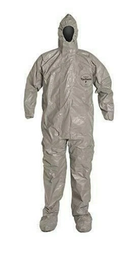 New Case 6 pcs Dupont Tychem 6000 Gray Coveralls Size 3XL PN: TF169TGY3X000600 - product listing photo