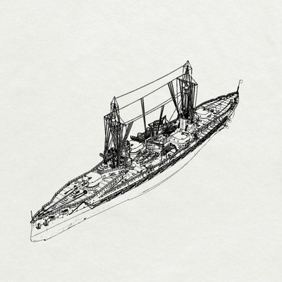 1/700 German SMS Von der Tann Battlecruiser Water Line