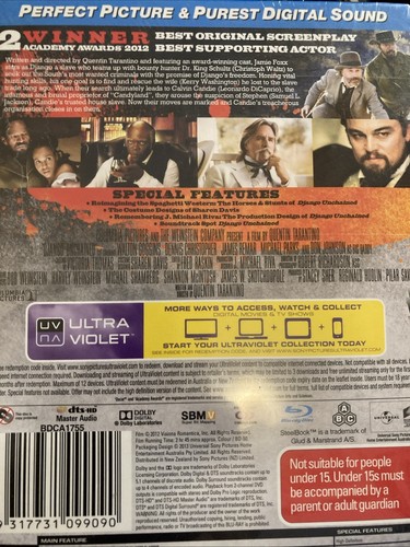 Django Unchained BRAND NEW Blu-ray APR54 Steelbook incl CD soundtrack / Comic - Picture 2 of 2