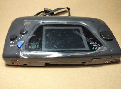 OEM Original Black Sega Game Gear Console - Recapped, LCD Screen