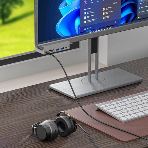 1pc 6-Port USB 3.0 Hub Clamp Adapter Aluminum USB Splitter for iMac/Laptop/PC - Afbeelding 5 van 12