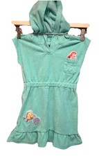 Disney 5T The Little Mermaid Ariel Swimsuit Coverup Dress Hoodie terry